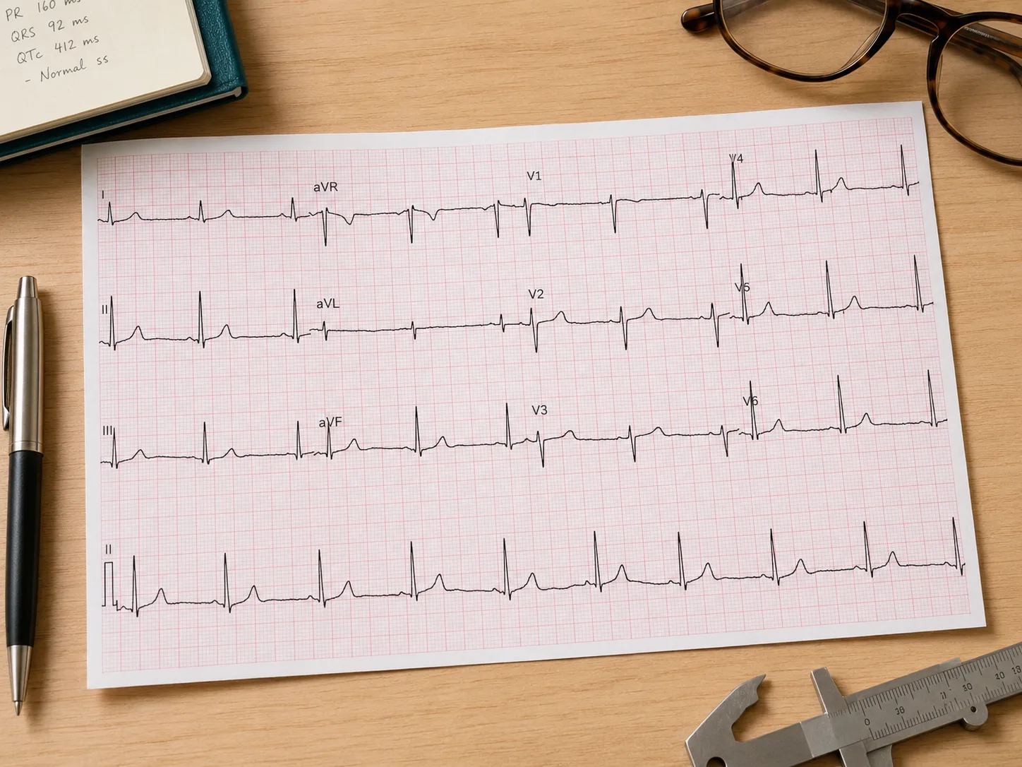 ECG de 12 derivações na beira do leito