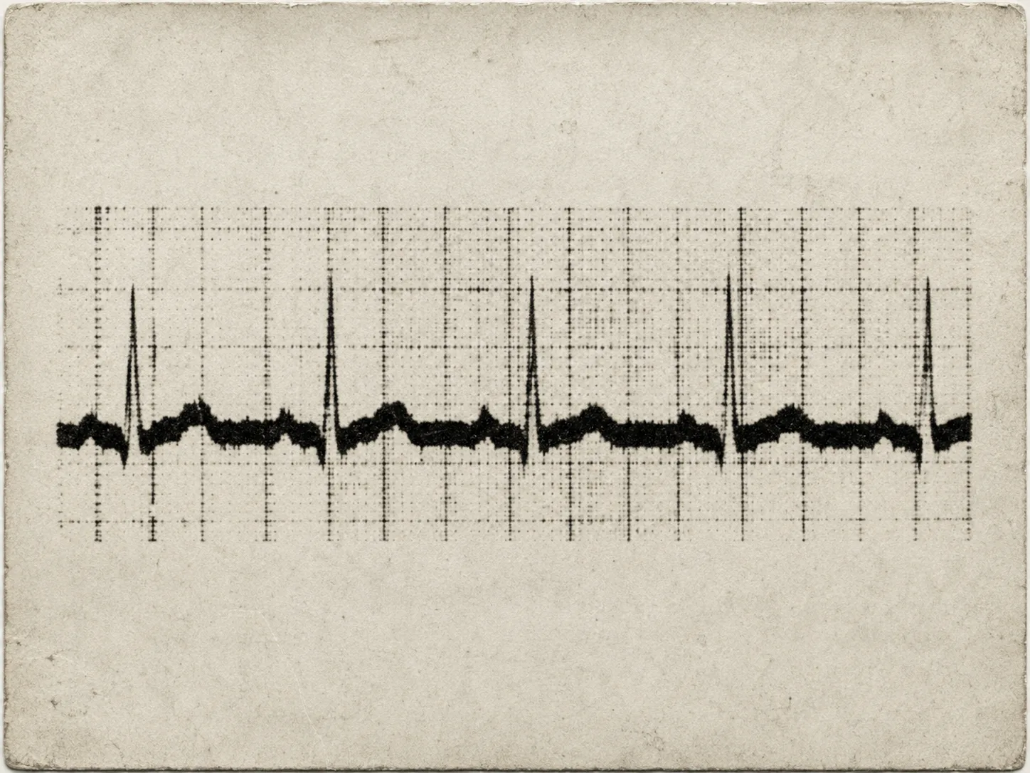 Registro eletrocardiográfico antigo